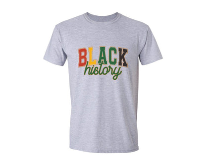 brand:Generic|color:Sports Grey / Athletic Heather|Black History Month Im Black Graphic T-Shirt