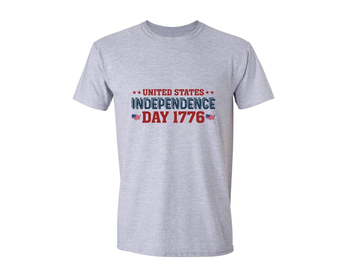brand:Generic|color:Sports Grey / Athletic Heather|American Independence Day T Shirt Design 14 Graphic T-Shirt