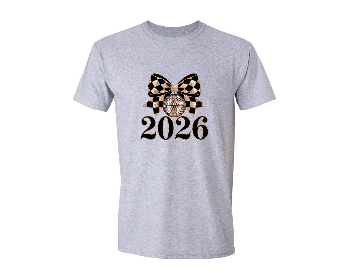 brand:Generic|color:Sports Grey / Athletic Heather|Happy New Year 2026 Trendy New Year 11 Graphic T-Shirt