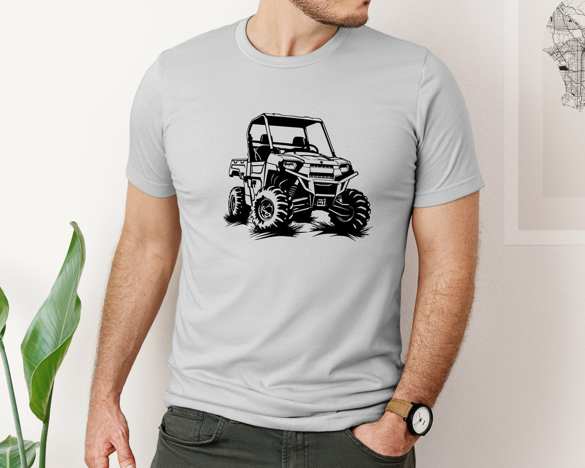 brand:Bella Canvas|color:Sports Grey / Athletic Heather|Atv Atv Riding Graphic T-Shirt
