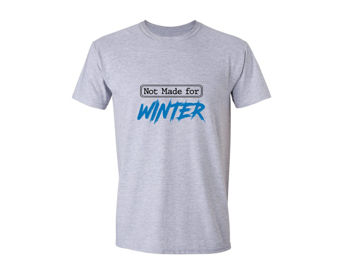 brand:Generic|color:Sports Grey / Athletic Heather|Not Made For Winter Funny Christmas 5 Graphic T-Shirt