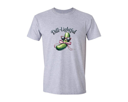 brand:Generic|color:Sports Grey / Athletic Heather|Dill Lightful Funny Pickle 2 Graphic T-Shirt