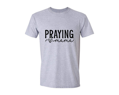 brand:Generic|color:Sports Grey / Athletic Heather|Praying Mama Mom 3 Graphic T-Shirt