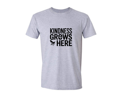 brand:Generic|color:Sports Grey / Athletic Heather|Kindness Grows Here Bee Ai Graphic T-Shirt