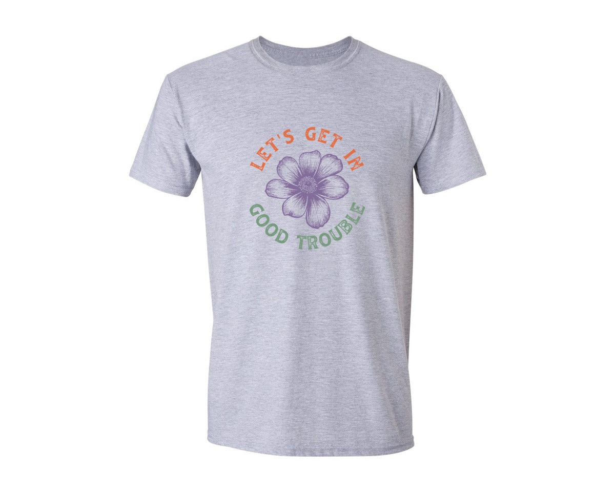 brand:Generic|color:Sports Grey / Athletic Heather|Resistance T Shirt John Lewis Quote Tee Graphic T-Shirt