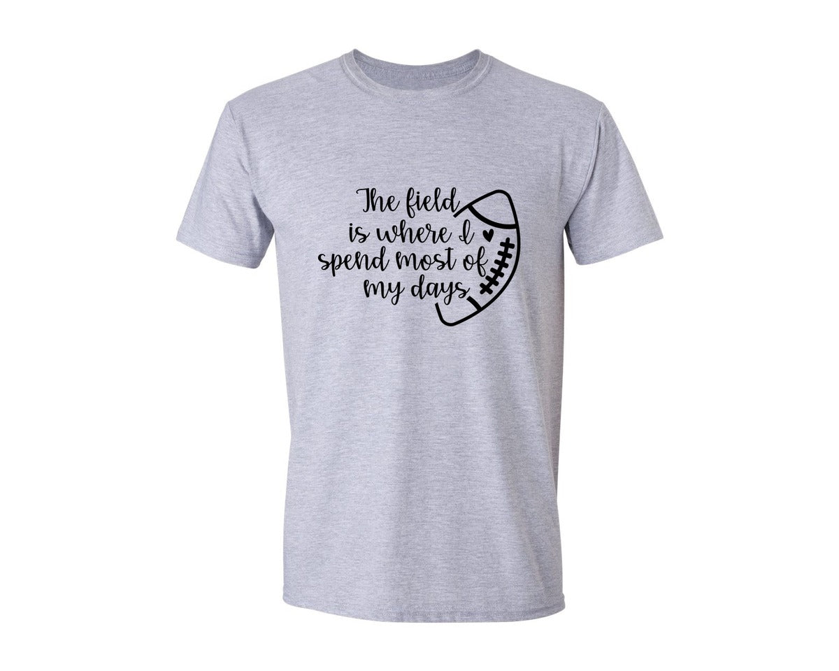 brand:Generic|color:Sports Grey / Athletic Heather|Football Mom 103 Graphic T-Shirt