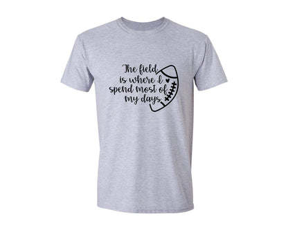 brand:Generic|color:Sports Grey / Athletic Heather|Football Mom 103 Graphic T-Shirt