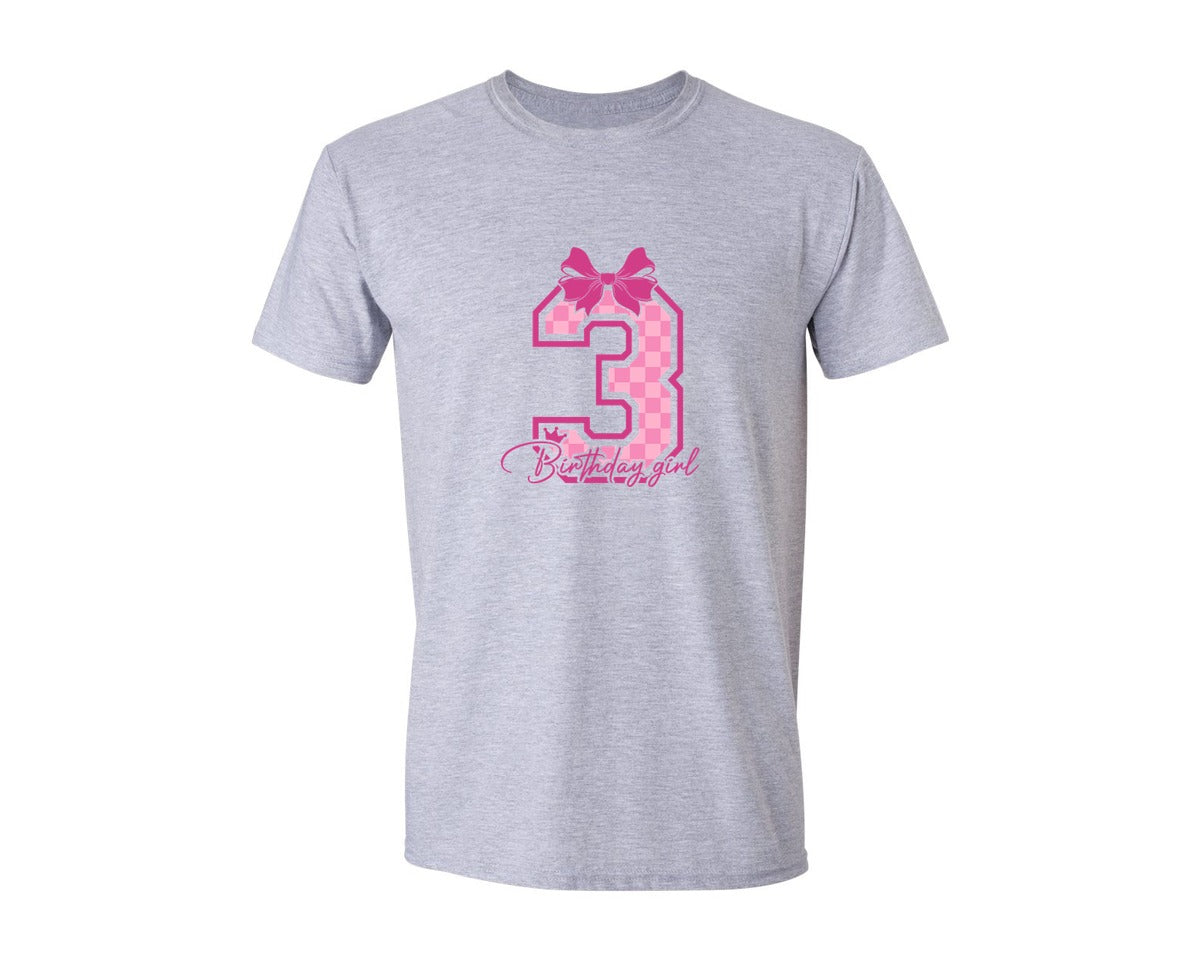 brand:Generic|color:Sports Grey / Athletic Heather|3Rd Birthday Birthday Shirt Graphic T-Shirt