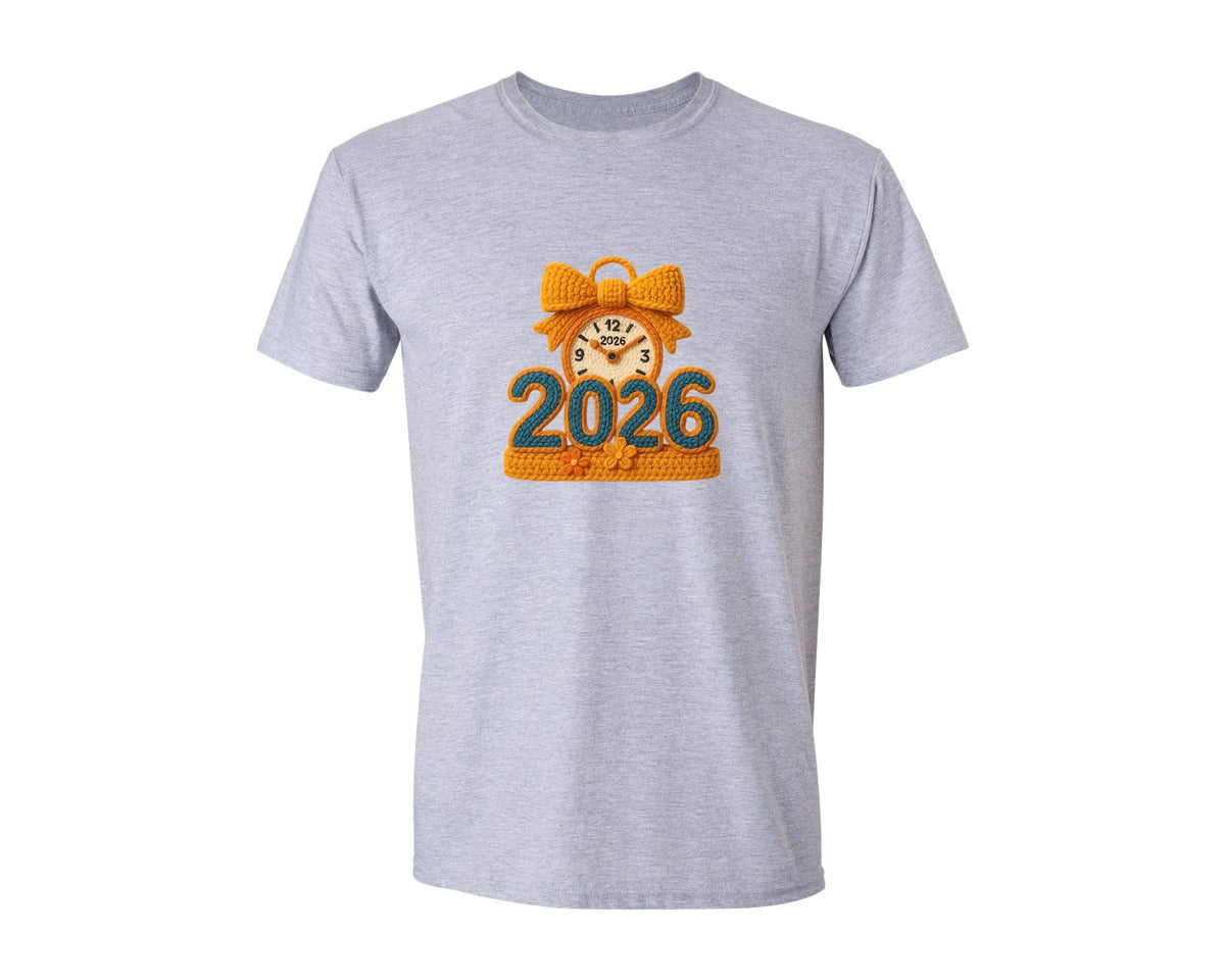 brand:Generic|color:Sports Grey / Athletic Heather|Crochet New Year 2026 13 Graphic T-Shirt