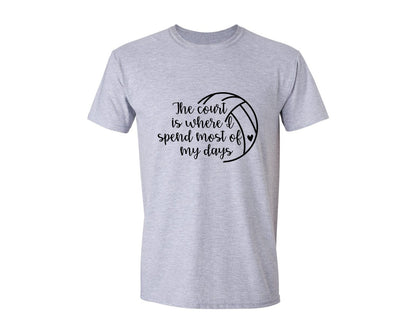 brand:Generic|color:Sports Grey / Athletic Heather|Volleyball Mom 24 Graphic T-Shirt