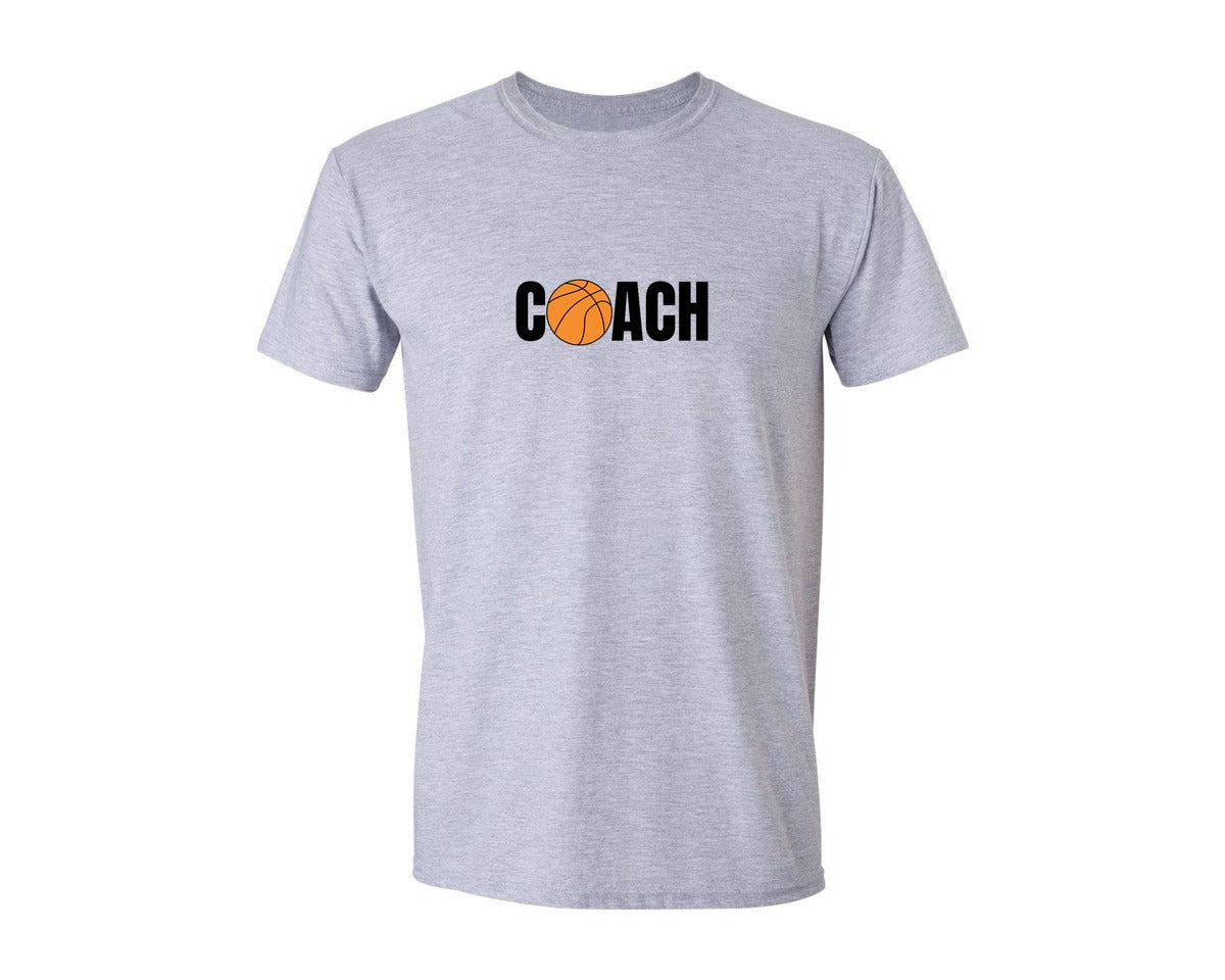 brand:Generic|color:Sports Grey / Athletic Heather|Basketball Coach File Graphic T-Shirt