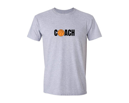brand:Generic|color:Sports Grey / Athletic Heather|Basketball Coach File Graphic T-Shirt