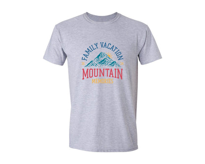 brand:Generic|color:Sports Grey / Athletic Heather|Family Vacation Mountain Summer Trip Graphic T-Shirt