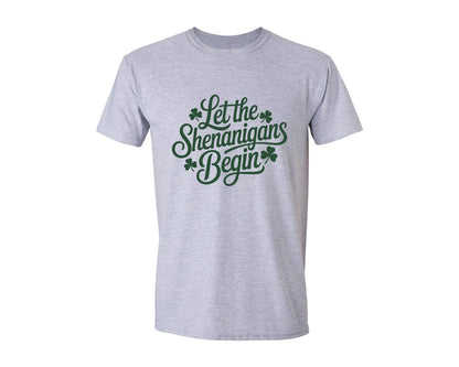 brand:Generic|color:Sports Grey / Athletic Heather|Let The Shenanigans Begin 55 Graphic T-Shirt