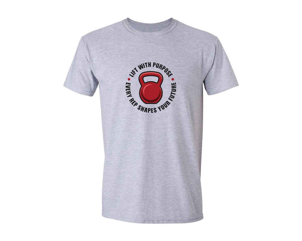 brand:Generic|color:Sports Grey / Athletic Heather|Fitness Lift With Purpose Strong Tshirt 2 Graphic T-Shirt