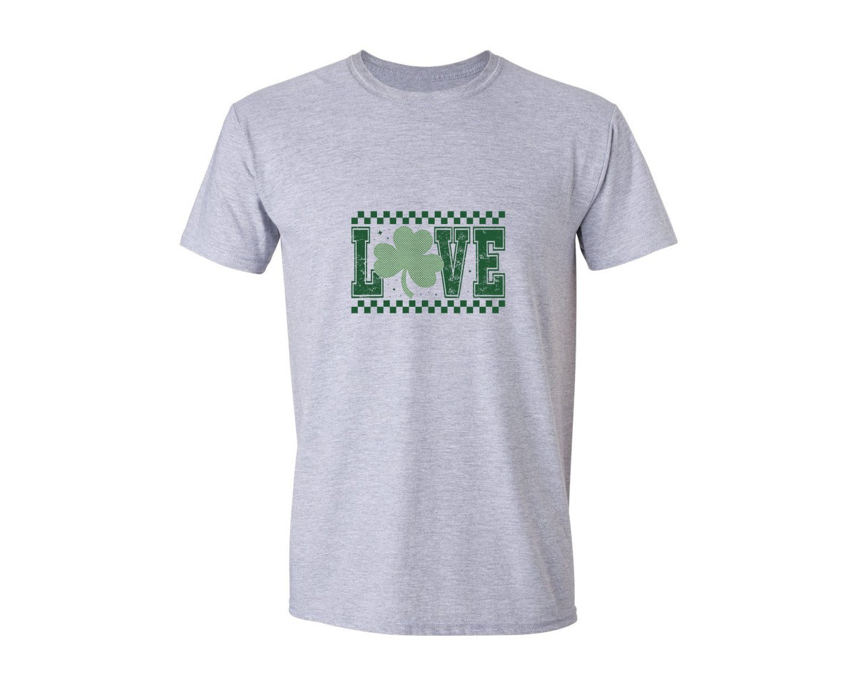 brand:Generic|color:Sports Grey / Athletic Heather|Retro Love St Patricks Day 2 Graphic T-Shirt