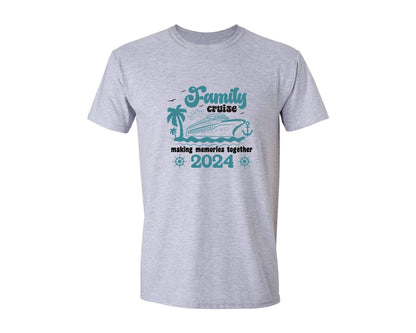 brand:Generic|color:Sports Grey / Athletic Heather|Cruise Family Cruise 2024 Graphic T-Shirt