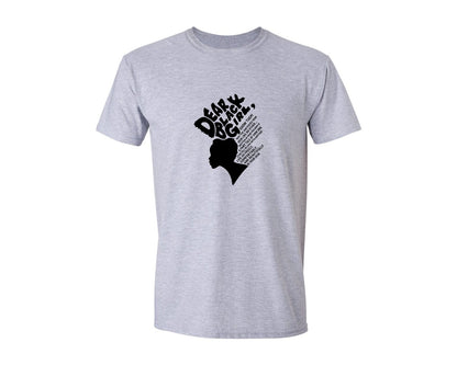 brand:Generic|color:Sports Grey / Athletic Heather|Dear Black Girl Black Pride Graphic T-Shirt