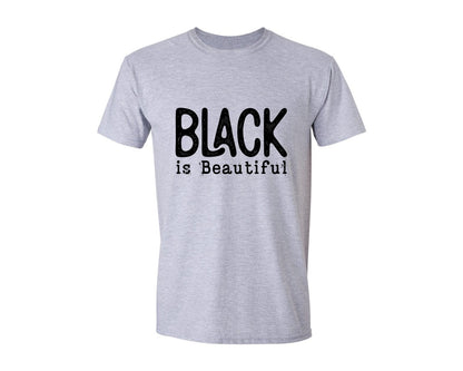 brand:Generic|color:Sports Grey / Athletic Heather|Black Is Beautiful Juneteenth Graphic T-Shirt
