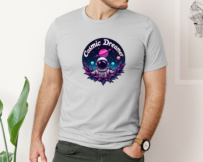 brand:Bella Canvas|color:Sports Grey / Athletic Heather|Cosmic Dreamer T Shirt Design Graphic T-Shirt