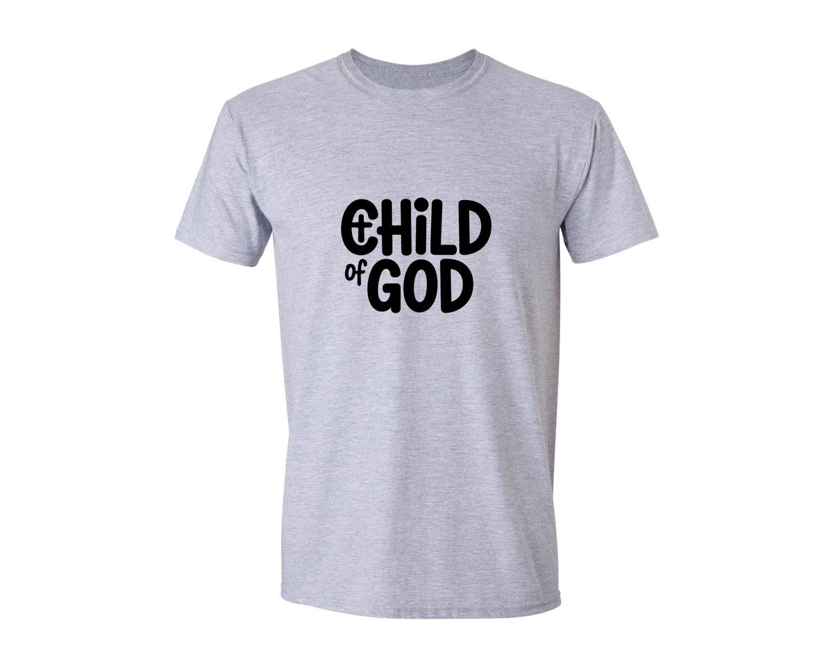 brand:Generic|color:Sports Grey / Athletic Heather|Child Of God Ai Graphic T-Shirt