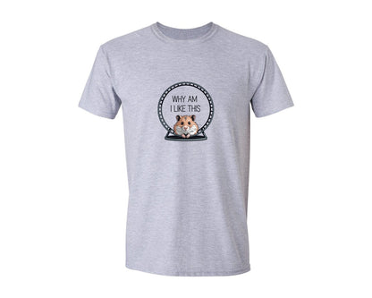 brand:Generic|color:Sports Grey / Athletic Heather|Funny Sarcastic Hamster Saying T Shirt Graphic T-Shirt