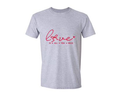 brand:Generic|color:Sports Grey / Athletic Heather|Valentines Day Love Coquette Graphic T-Shirt