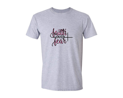 brand:Generic|color:Sports Grey / Athletic Heather|Faith Over Fear Graphic T-Shirt