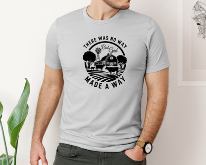 brand:Bella Canvas|color:Sports Grey / Athletic Heather|But God Western Cow Christian Graphic T-Shirt