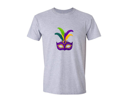 brand:Generic|color:Sports Grey / Athletic Heather|Mardi Gras Mask T Shirt Design 4 Graphic T-Shirt