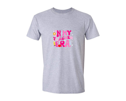 brand:Generic|color:Sports Grey / Athletic Heather|In My Teacher Era 100 Days Of School Graphic T-Shirt