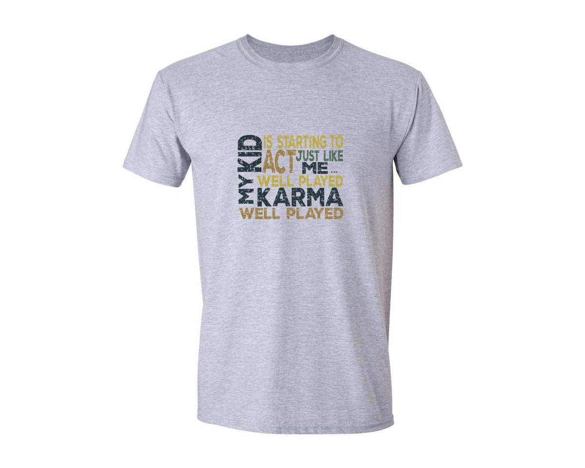 brand:Generic|color:Sports Grey / Athletic Heather|Karma 10 Designs Graphic T-Shirt
