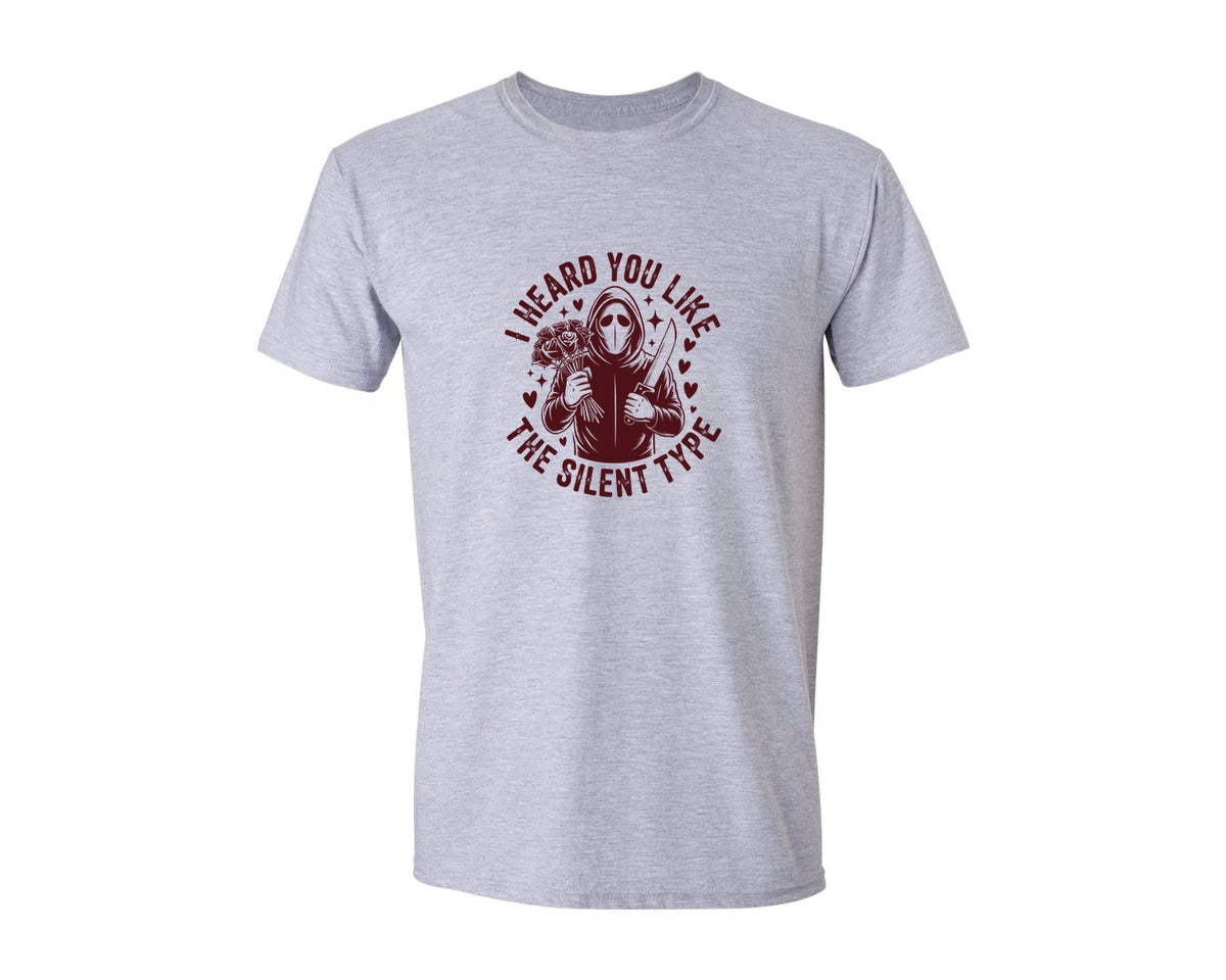 brand:Generic|color:Sports Grey / Athletic Heather|Funny Horror Valentines 2 Graphic T-Shirt
