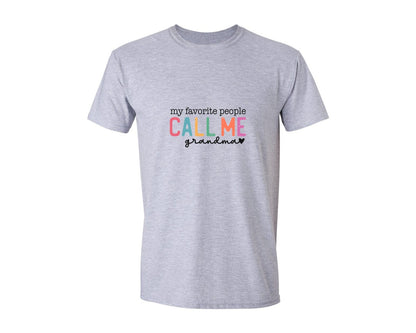 brand:Generic|color:Sports Grey / Athletic Heather|My Favorite People Call Me Grandma 5 Graphic T-Shirt