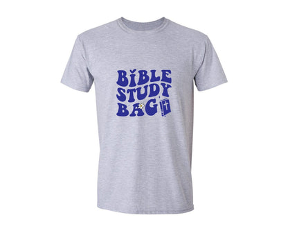 brand:Generic|color:Sports Grey / Athletic Heather|Bible Study Bag Bible Motivational Graphic T-Shirt