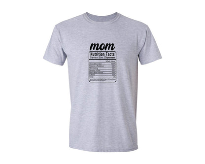 brand:Generic|color:Sports Grey / Athletic Heather|Mom Nutrition Facts Mothers Day 2 Graphic T-Shirt