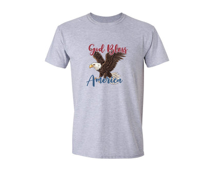 brand:Generic|color:Sports Grey / Athletic Heather|Good Bless America T Shirt Design 2 Graphic T-Shirt
