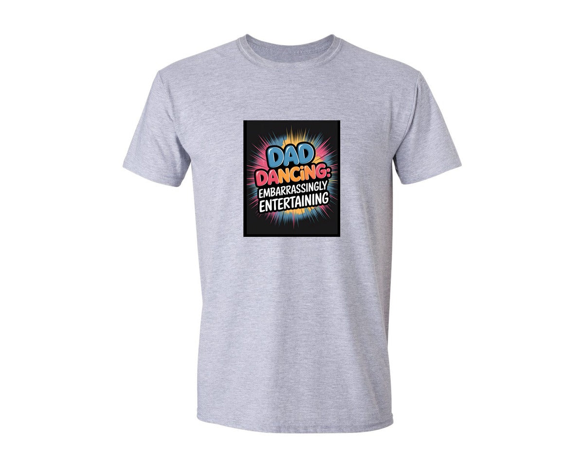 brand:Generic|color:Sports Grey / Athletic Heather|Pop Art Graffiti Fathers Day Graphic T-Shirt