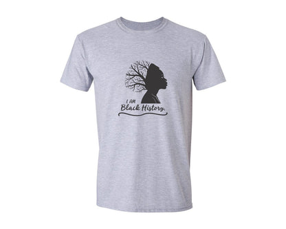 brand:Generic|color:Sports Grey / Athletic Heather|I Am Black History Black History 3 Graphic T-Shirt