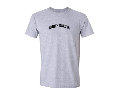 brand:Generic|color:Sports Grey / Athletic Heather|North Dakota Usa City Shirt Graphic T-Shirt