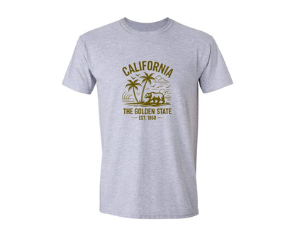 brand:Generic|color:Sports Grey / Athletic Heather|California The Golden State 2 Graphic T-Shirt