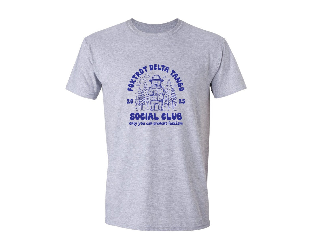 brand:Generic|color:Sports Grey / Athletic Heather|Foxtrot Delta Tango Social Club Only You Graphic T-Shirt