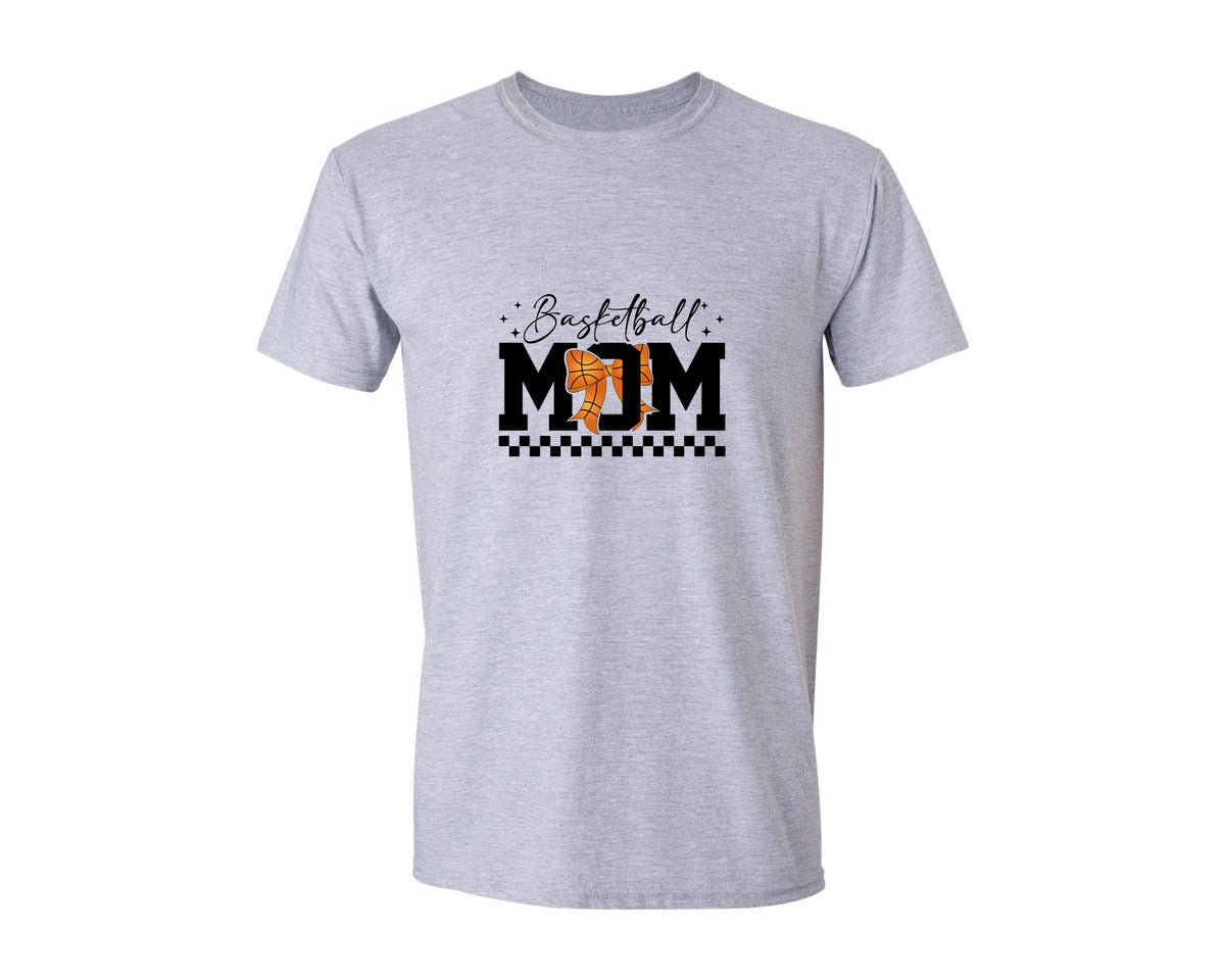 brand:Generic|color:Sports Grey / Athletic Heather|Basketball Mom Shirts Design Graphic T-Shirt