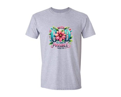 brand:Generic|color:Sports Grey / Athletic Heather|Bible Verse Christian Graphic T-Shirt