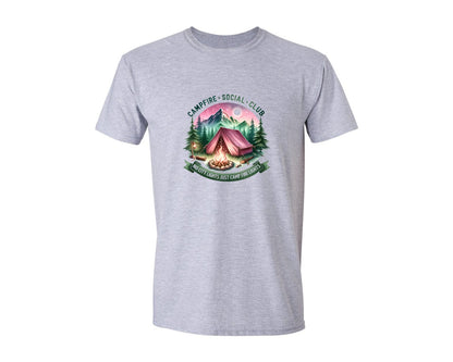 brand:Generic|color:Sports Grey / Athletic Heather|Campfire Social Club Camping Graphic T-Shirt