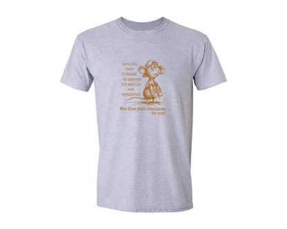 brand:Generic|color:Sports Grey / Athletic Heather|Retro Funny Mouse Quote Sarcastic Animal Graphic T-Shirt