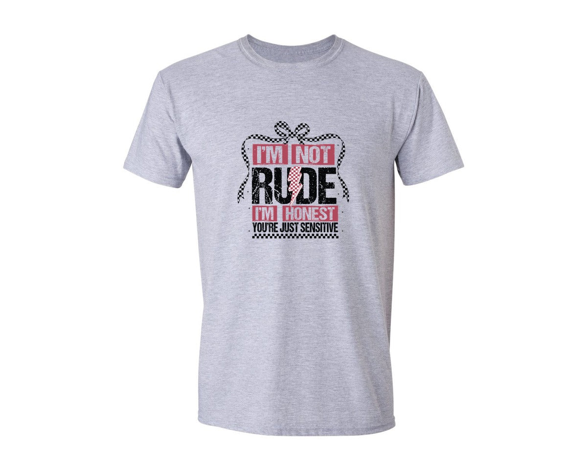 brand:Generic|color:Sports Grey / Athletic Heather|Im Not Rude Snarky Sarcastic 2 Graphic T-Shirt