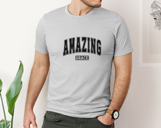 Amazing Grace Varsity Graphic T-Shirt