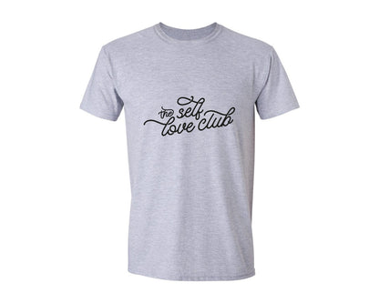 brand:Generic|color:Sports Grey / Athletic Heather|The Self Love Club Inspirational Graphic T-Shirt
