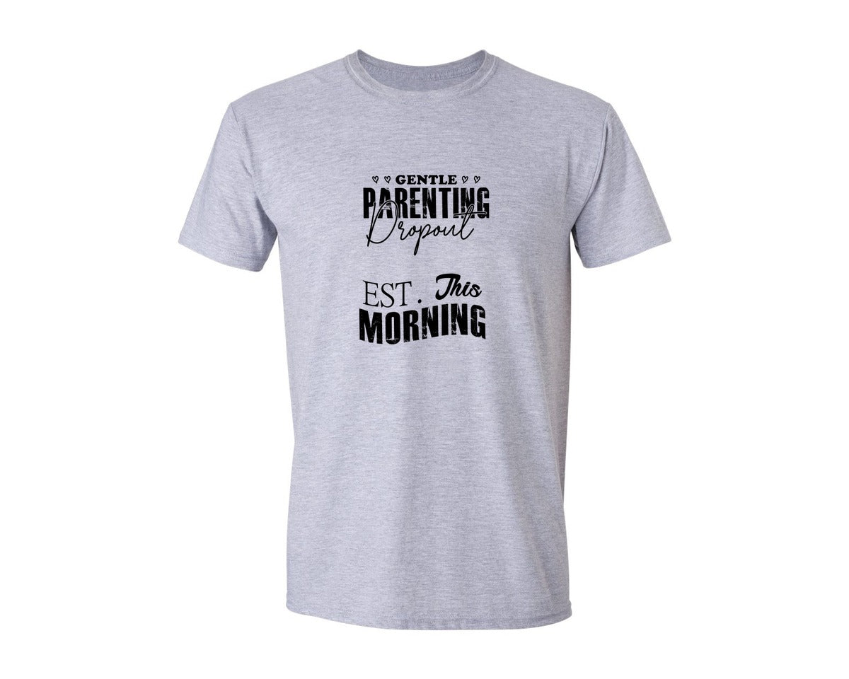 brand:Generic|color:Sports Grey / Athletic Heather|Gentle Parenting Dropout Svgmothers Day 5 Graphic T-Shirt